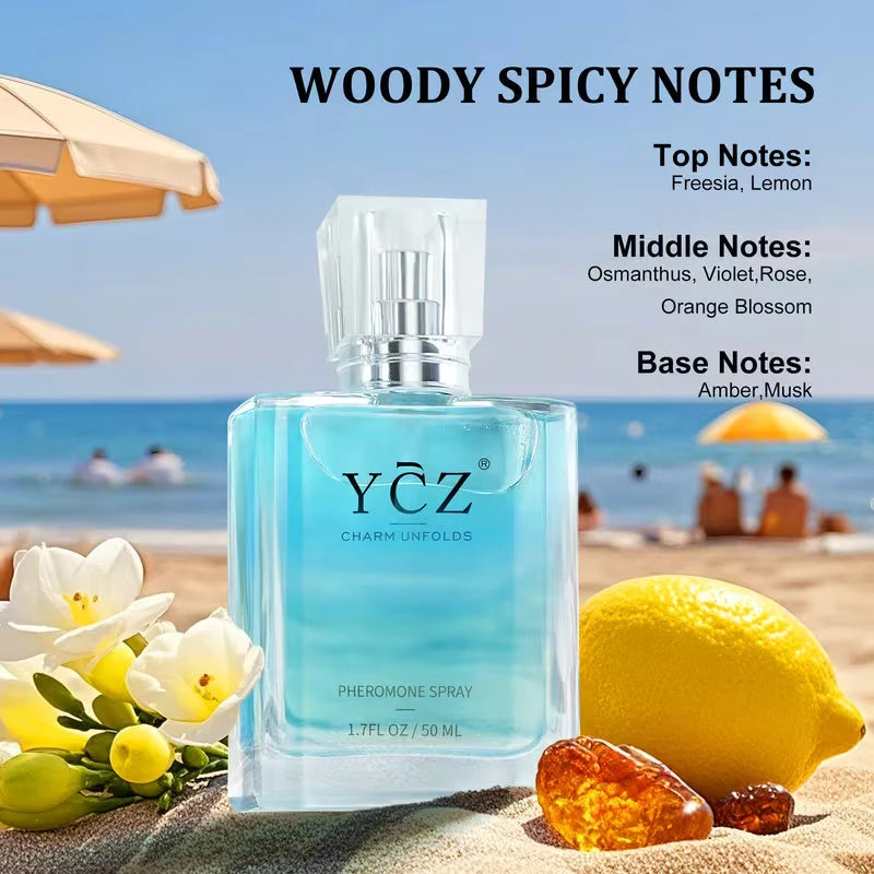 YZC Eau De Toilette 5 Set - Various Selections, Refreshing And Enduring Oriental Woody Fragrance. Enhances Appeal, Suitable for Dates And Everyday Use, Ideal Holiday Gift Option